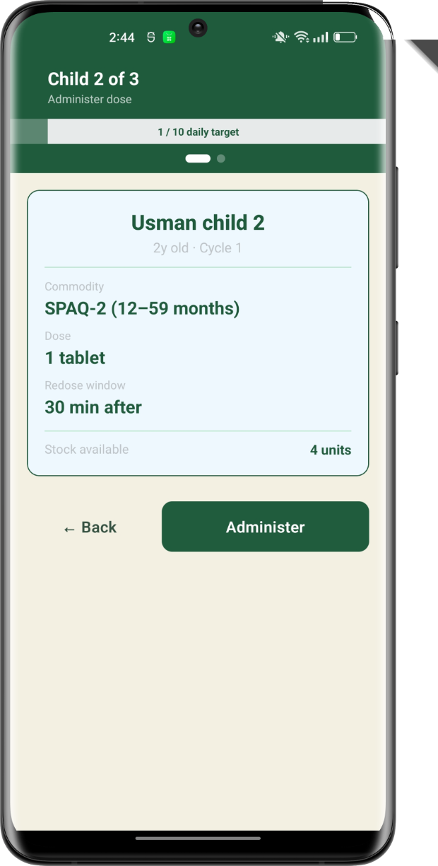 OneTALA dose administration